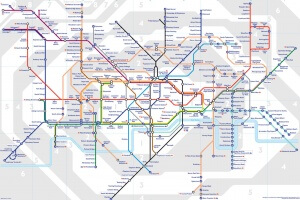 英国伦敦地铁地图